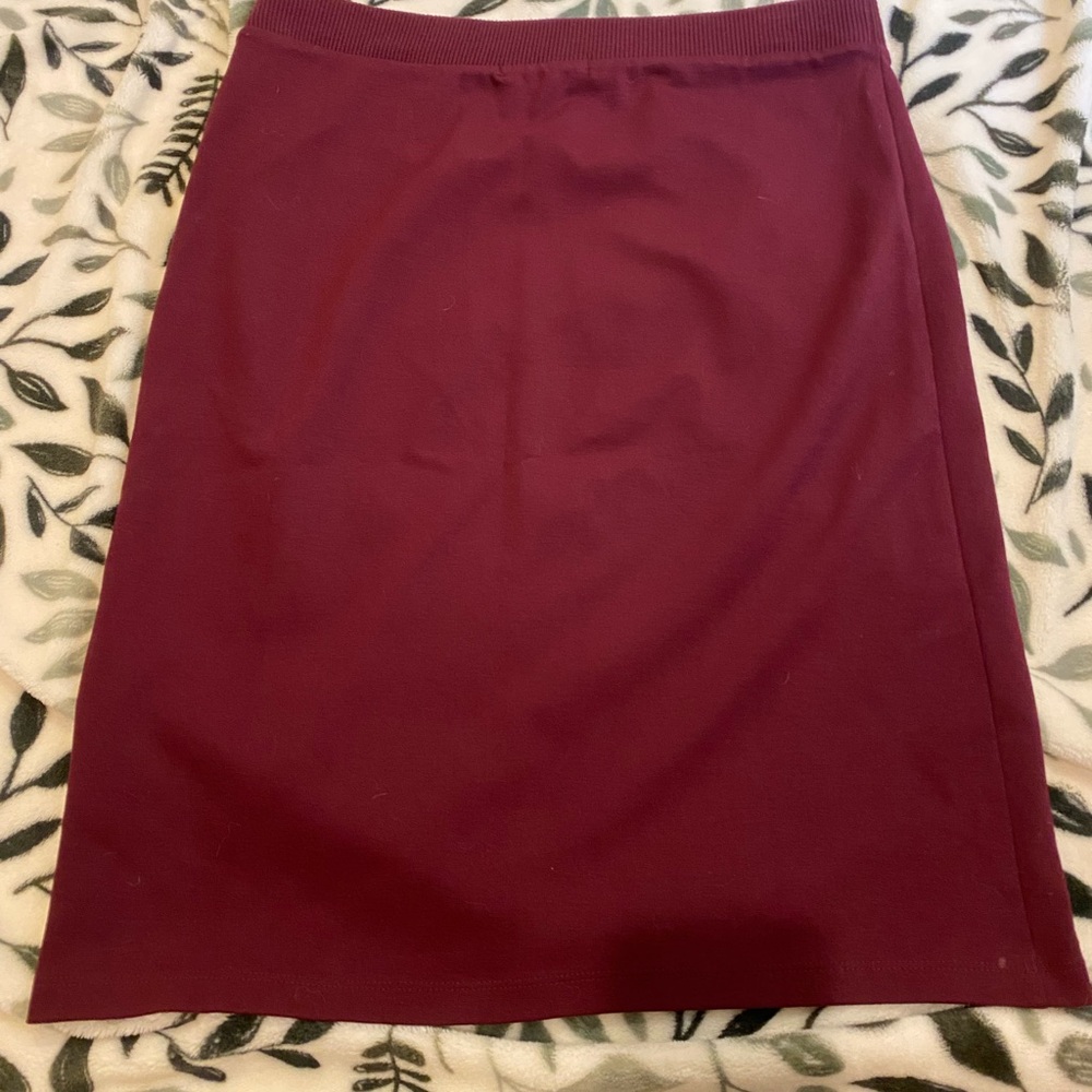Elegant Burgundy Women's Skirt